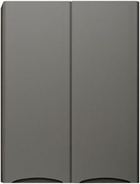 Style Line Шкаф навесной Бергамо Мини 60 Люкс антискрейтч Plus серый – фотография-1